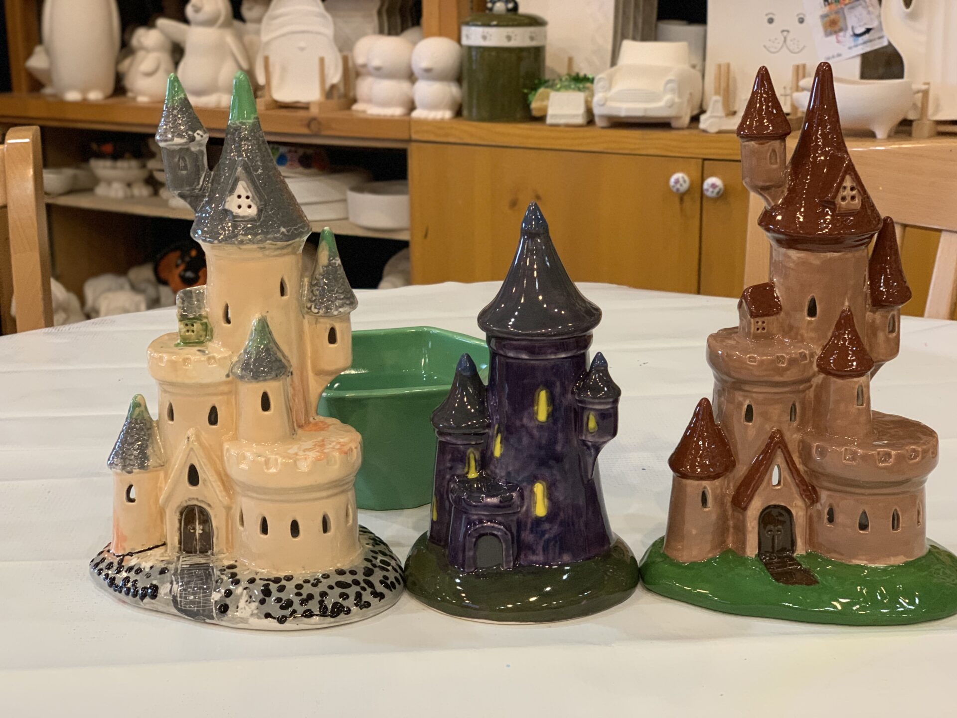 Castle made with clay and painted with water colors