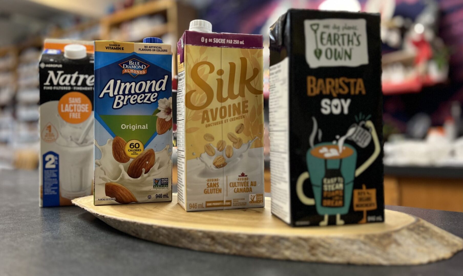 Soy, Oat, Almond or Lactose Free Milk Alternative