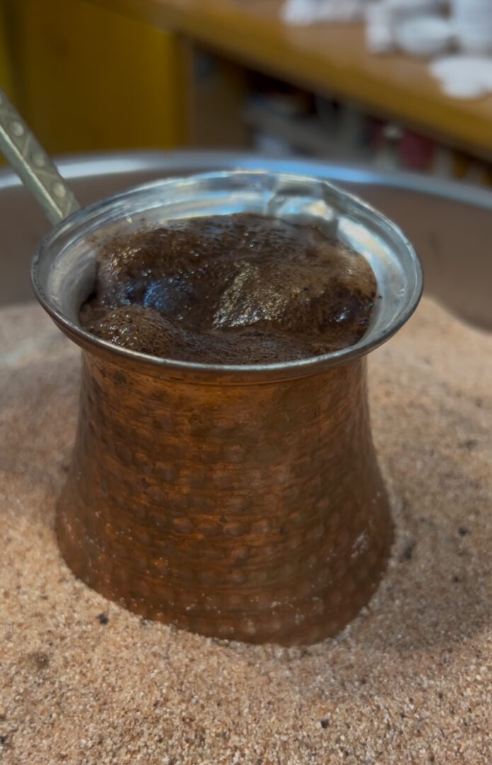 authentic sand Turkish Coffee