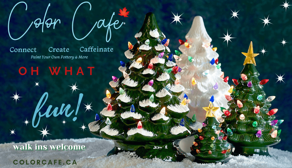 Color Café ceramic Christmas trees